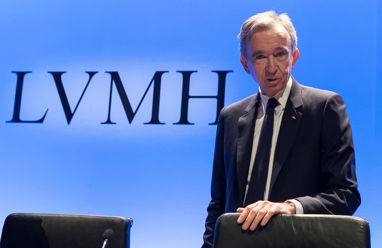 El presidente ejecutivo del grupo francés del lujo Louis Vuitton Moët Hennessy (LVMH), Bernard Arnault. EFE/ Ian Langsdon