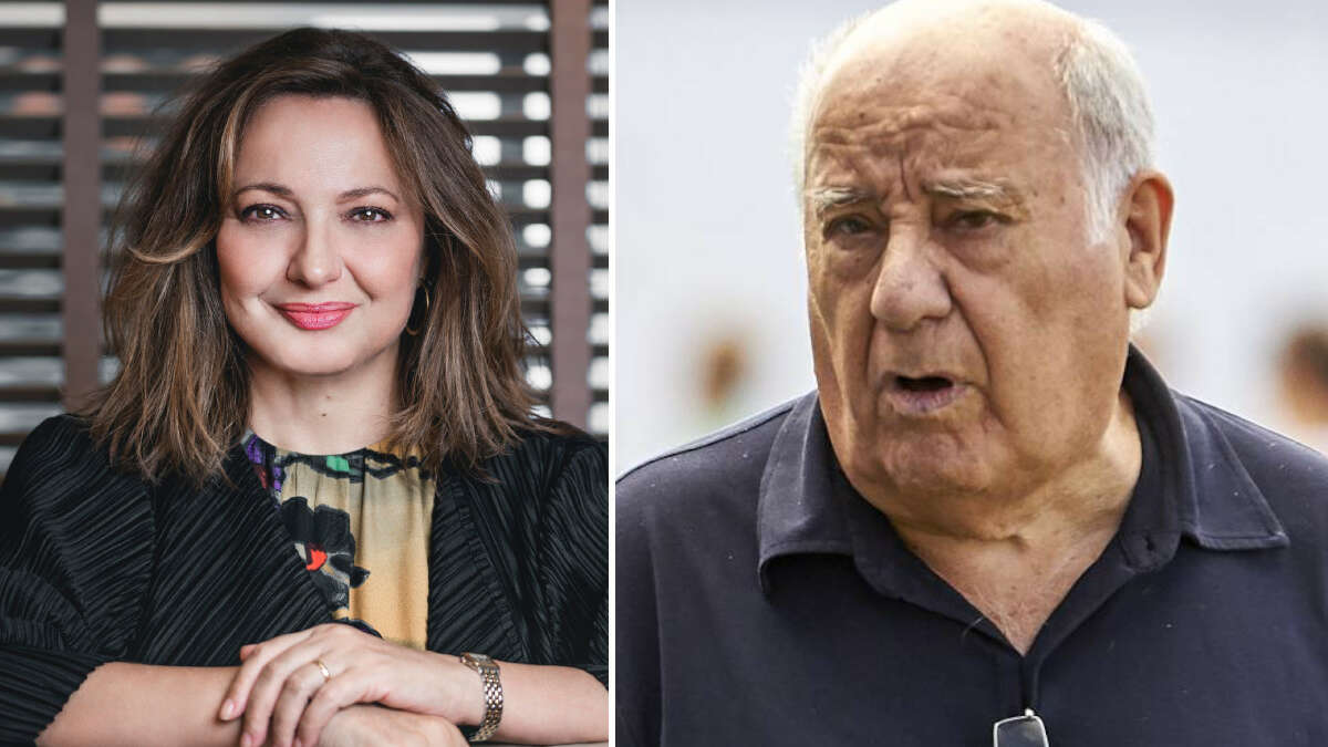 Marta Álvarez, presidenta de El Corte Inglés, y Amancio Ortega