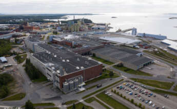 Centro industrial Veitsiluoto de Stora Enso en la ciudad de Kemi