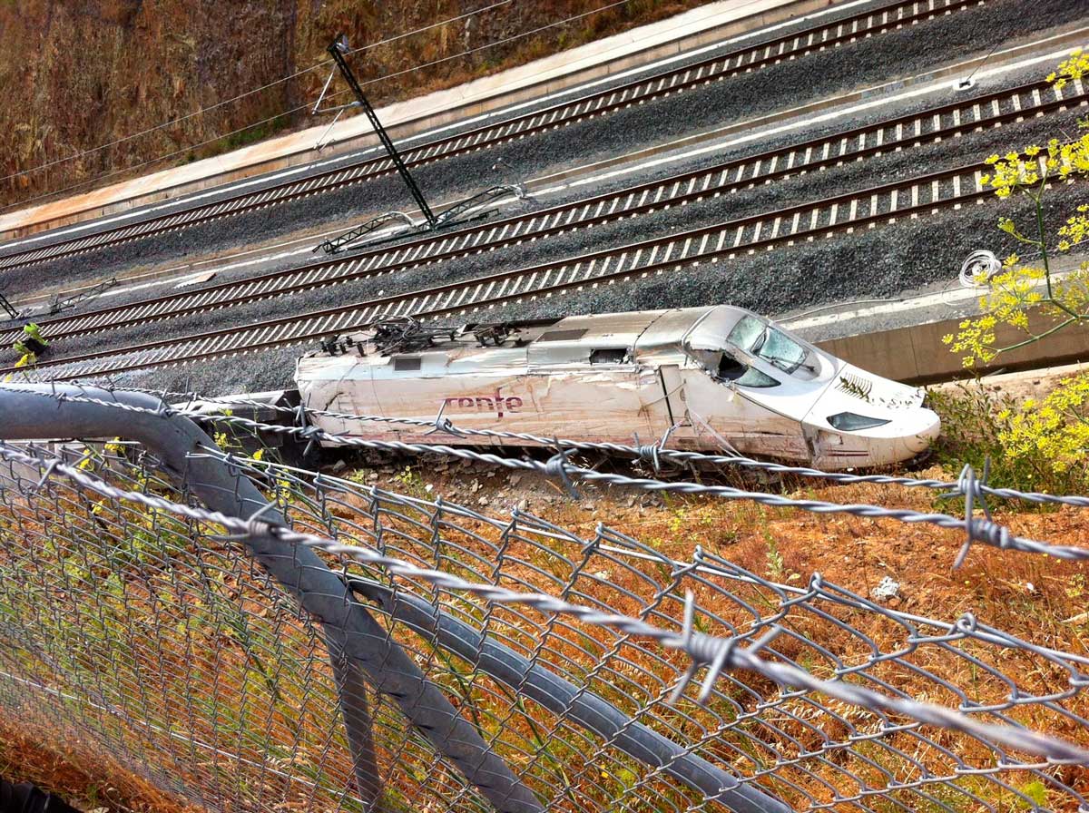 Tren Alvia del accidente en Angrois
