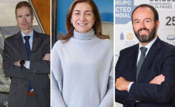 José Armando Tellado, Carmen Lence e Ignacio Elola, primeros ejecutivos de Capsa, Leche Río y Lactalis España