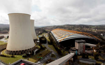 Vista aérea de las instalaciones de la central térmica de Endesa en el municipio coruñés de As Pontes