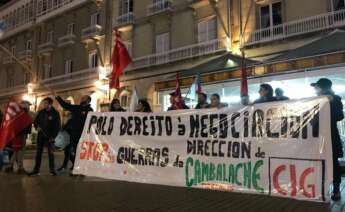 Protesta de los trabajadores de Cambalache / CIG