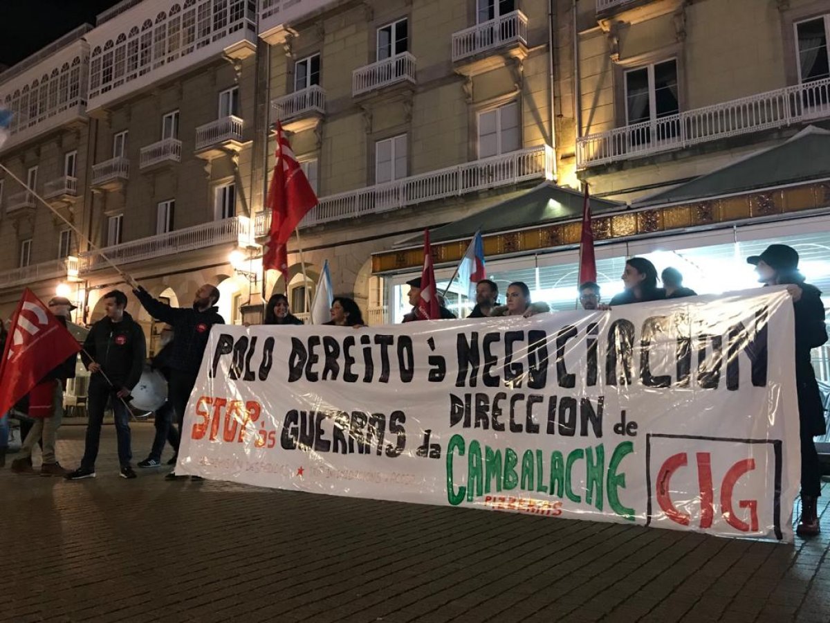 Protesta de los trabajadores de Cambalache / CIG