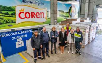 Donación del Grupo Coren al Banco de Alimentos de Ourense