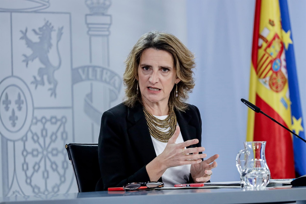 La ministra para la Transición Ecológica, Teresa Ribera