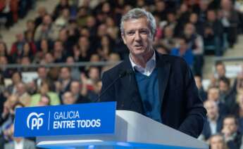 Alfonso Rueda en la presentación de los candidatos del PP a las municipales / PPdeG