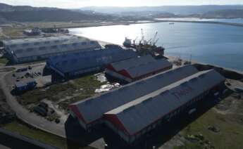 Imagen del puerto exterior de Punta Langosteira, en A Coruña