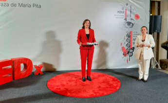 Carmen Lence en el primer evento de TEDx Praza de María Pita en A Coruña