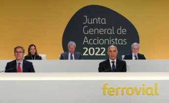 Junta de accionistas de Ferrovial, con Rafael del Pino en primer plano / Ferrovial