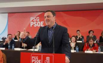 El secretario xeral de los socialistas gallegos, Valentín González Formoso, en el Comité Nacional del partido
