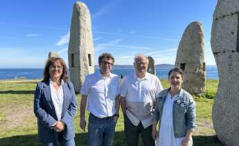 Manuel Lago con el candidato de Por Coruña a la Alcaldía, José Manuel Sande