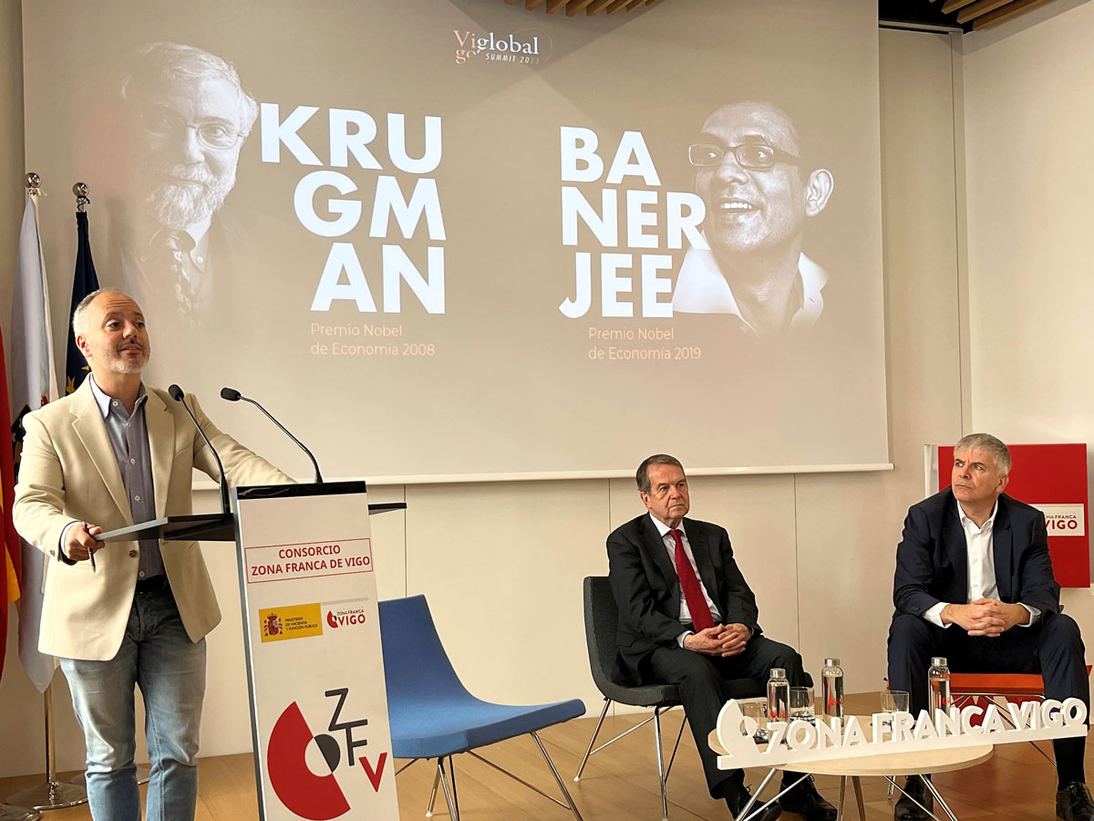 Acto de presentación del Viglobal Summit 2023 de la Zona Franca de Vigo