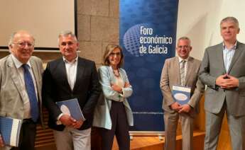 Imagen previa a la presentación del informe de coyuntura del segundo trimestre de 2023 por parte del Foro Económico de Galicia