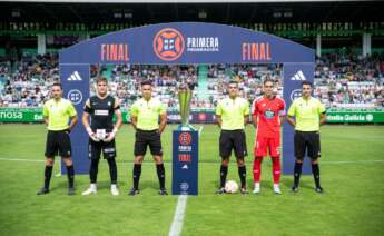 Diego Rivas, capitán del Racing de Ferrol, antes del partido contra el Amorebieta / Racing de Ferrol