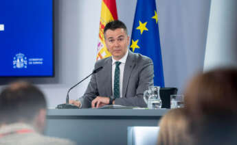 El ministro de Industria, Comercio y Turismo, Héctor Gómez, durante una rueda de prensa posterior al Consejo de Ministros