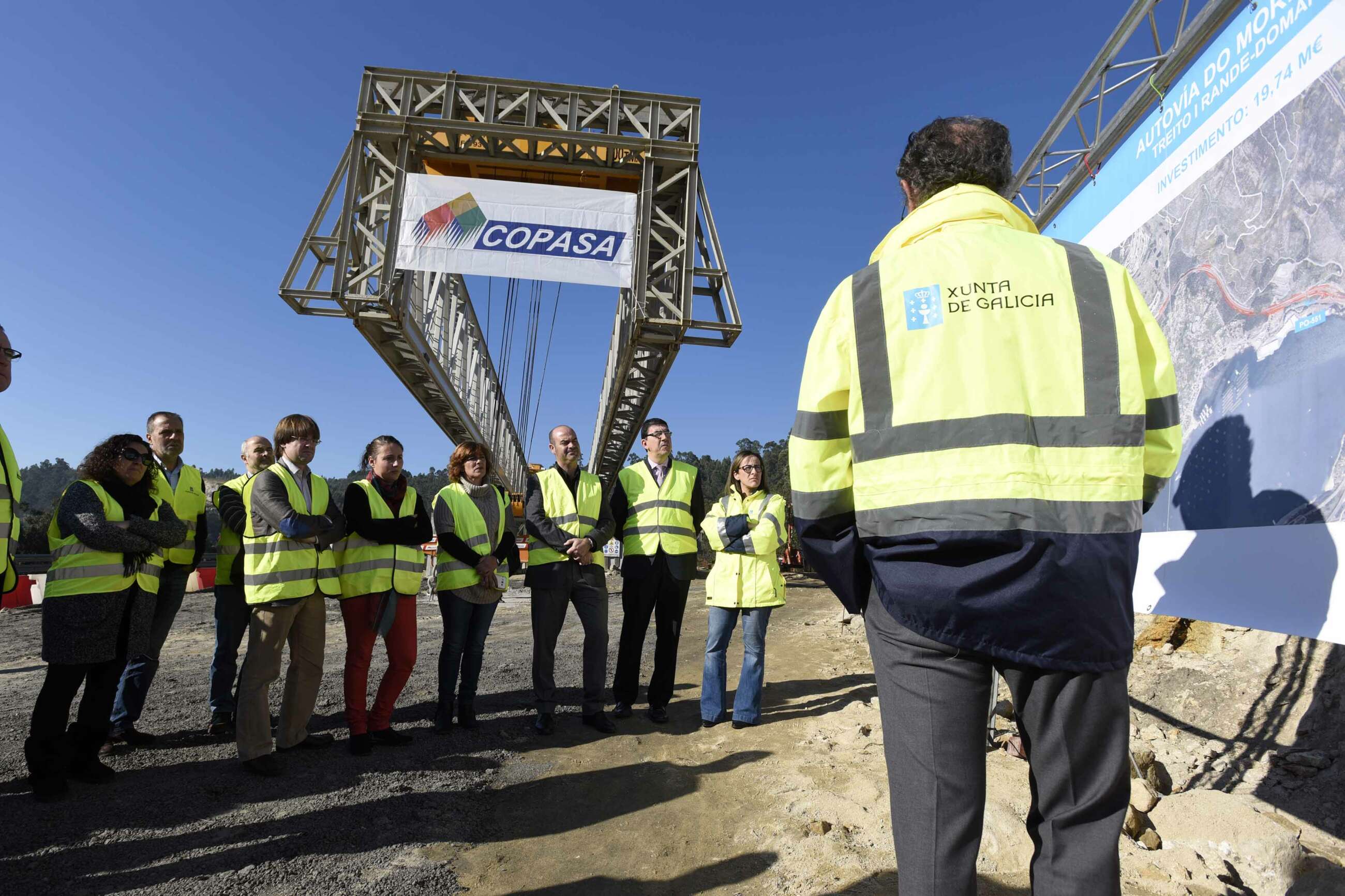 Obras de Copasa en la Autovía do Morrazo / Xunta