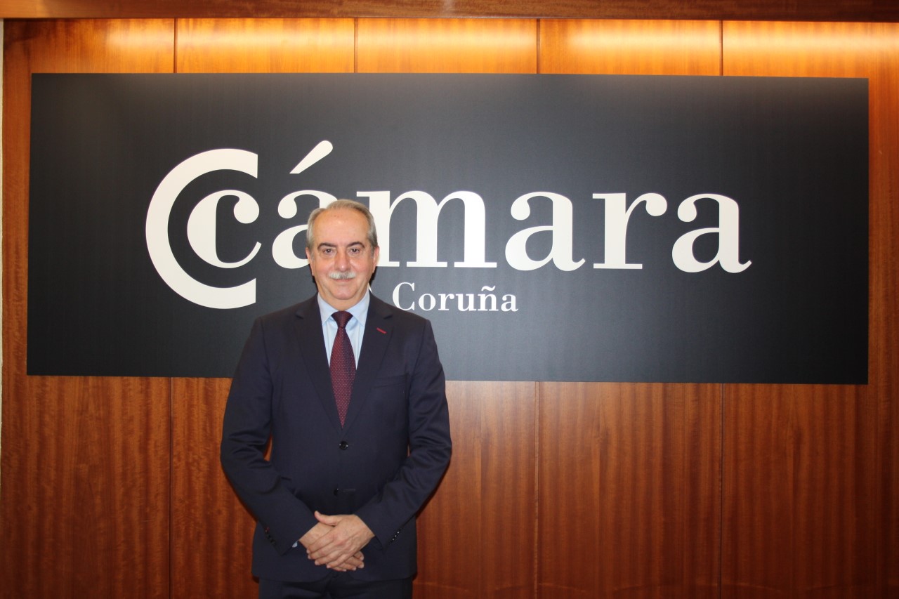 Antonio Couceiro, presidente de la Cámara de Comercio de A Coruña