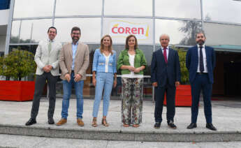 La conselleira de Promoción do Emprego e Igualdade, Elena Rivo, en una visita a las instalaciones del Grupo Coren en Ourense