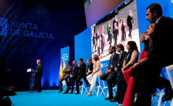 El presidente de la Xunta, Alfonso Rueda, con sus conselleiros. - Xunta de Galicia
