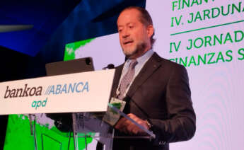 El presidente de Abanca, Juan Carlos Escotet, en la IV Jornada de Finanzas Sostenibles en Bilbao
