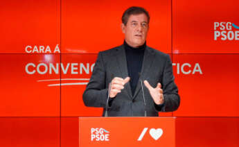 El candidato del PSdeG a la presidencia de la Xunta, José Ramón Gómez Besteiro