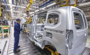 Cadena de montaje de la fábrica de Stellantis en Vigo