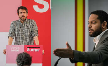 Ernest Urtasun, portavoz de Sumar, junto al secretario general de Vox, Ignacio Garriga / Europa Press