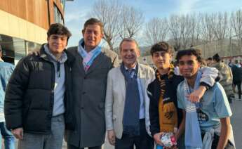 Gómez Besteiro y Abel Caballero acuden al estadio de Balaídos a ver el Celta-Barcelona