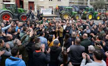 Segundo día de tractorada en Ourense, este miércoles