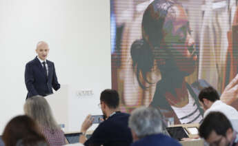 Óscar García Maceiras, consejero delegado de Inditex, durante la presentación de resultados del grupo este miércoles en Arteixo / EFE/ Kiko Delgado