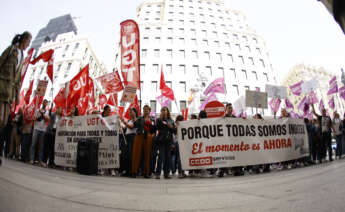 Protestas de trabajadoras de Inditex en Madrid