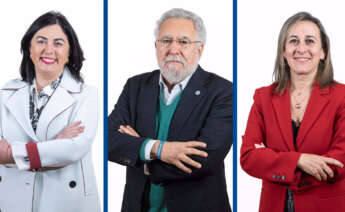 Elena Candia, Miguel Santalices y Ethel Vázquez, diputados del PPdeG propuestos para la Mesa del Parlamento