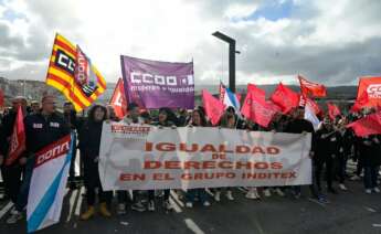 Protesta de CCOO en Inditex / EP