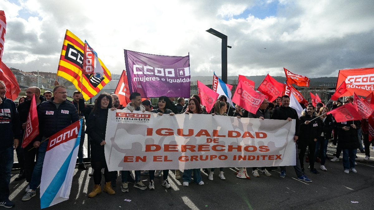 Protesta de CCOO en Inditex / EP