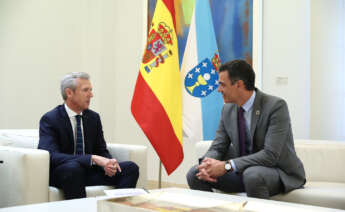 Alfonso Rueda y Pedro Sánchez durante una reunión en 2022 / Moncloa