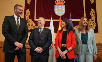 Los nuevos conselleiros del gobierno de Alfonso Rueda en el acto de toma de posesión. Álvaro Ballesteros / Europa Press