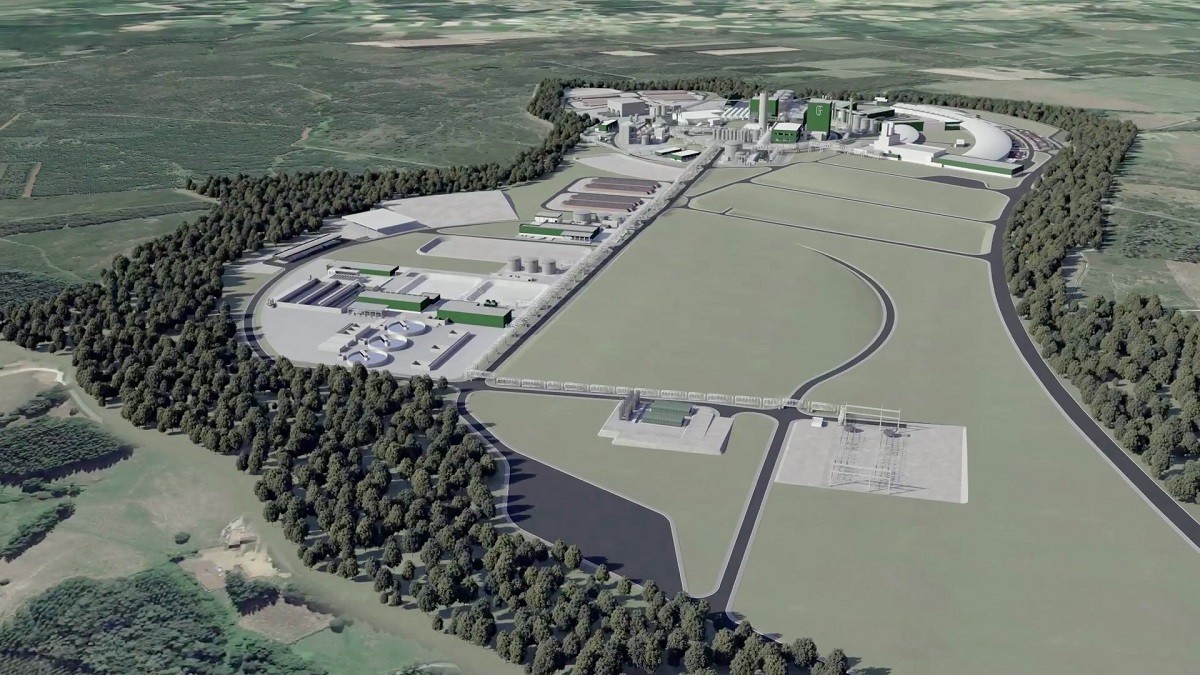 Imagen de los terrenos en los que se asentará el proyecto de Altri en Palas de Rei