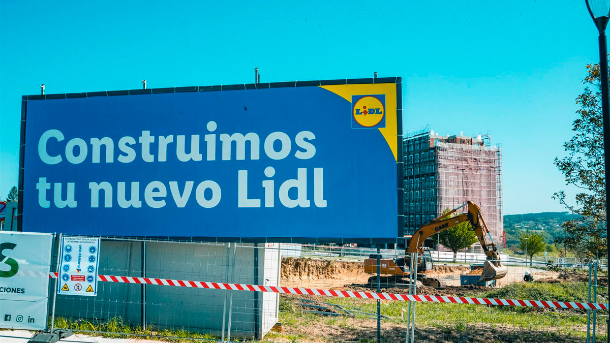 Inicio de la obra de un nuevo establecimiento Lidl en Galicia, en este caso, en Lugo