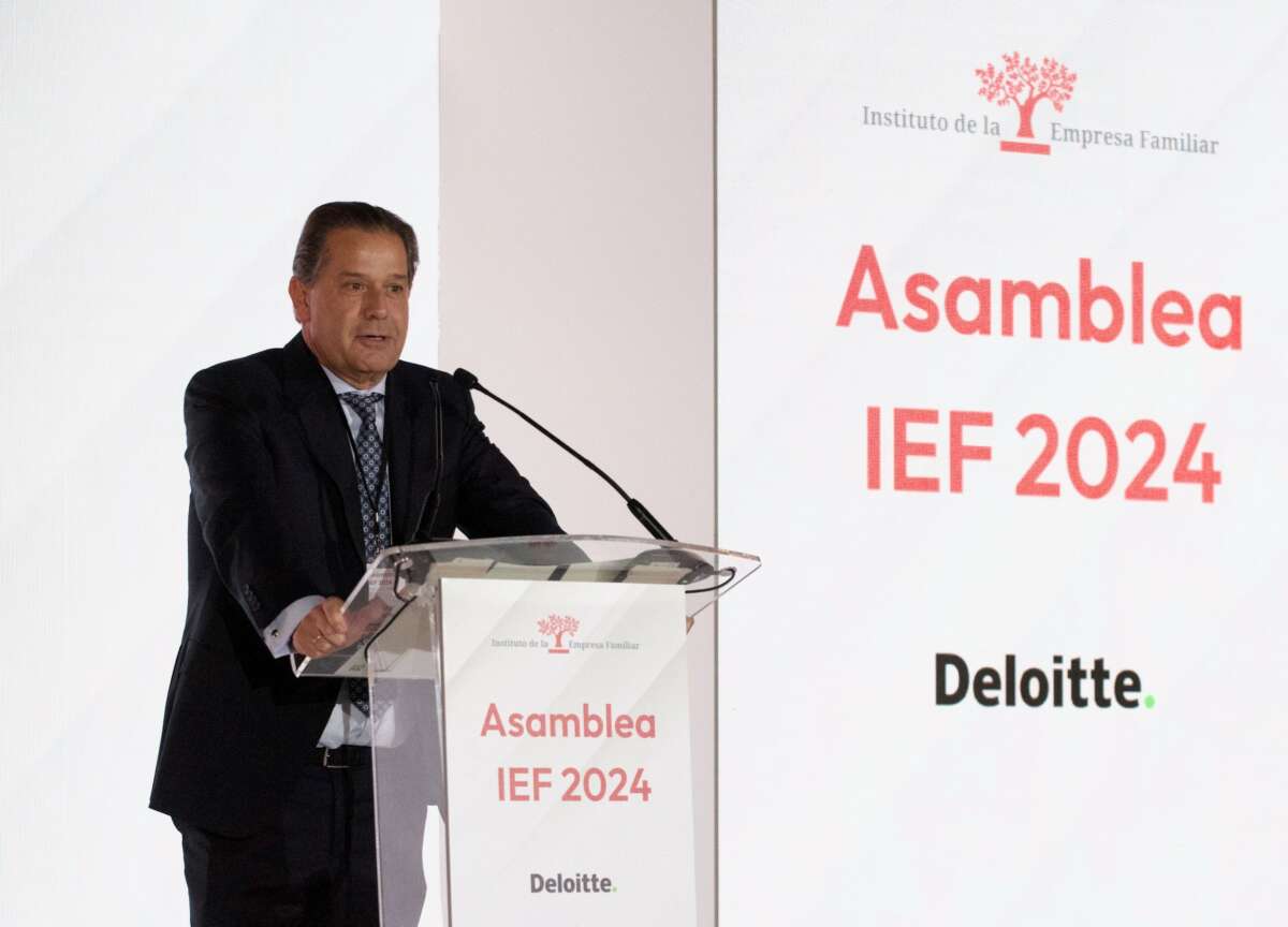 Imagen de Ignacio Rivera tras la primera Asamblea de Socios del Instituto de la Empresa Familiar (IEF) desde que asumió su presidencia