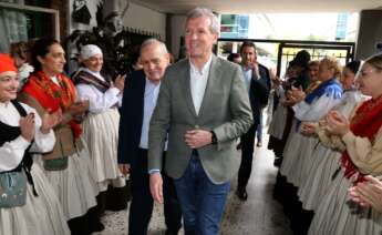 Alfonso Rueda en una visita institucional a Argentina