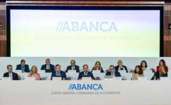 Imagen de la junta general de accionistas de Abanca de junio de 2024