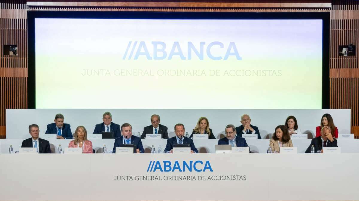 Imagen de la junta general de accionistas de Abanca de junio de 2024