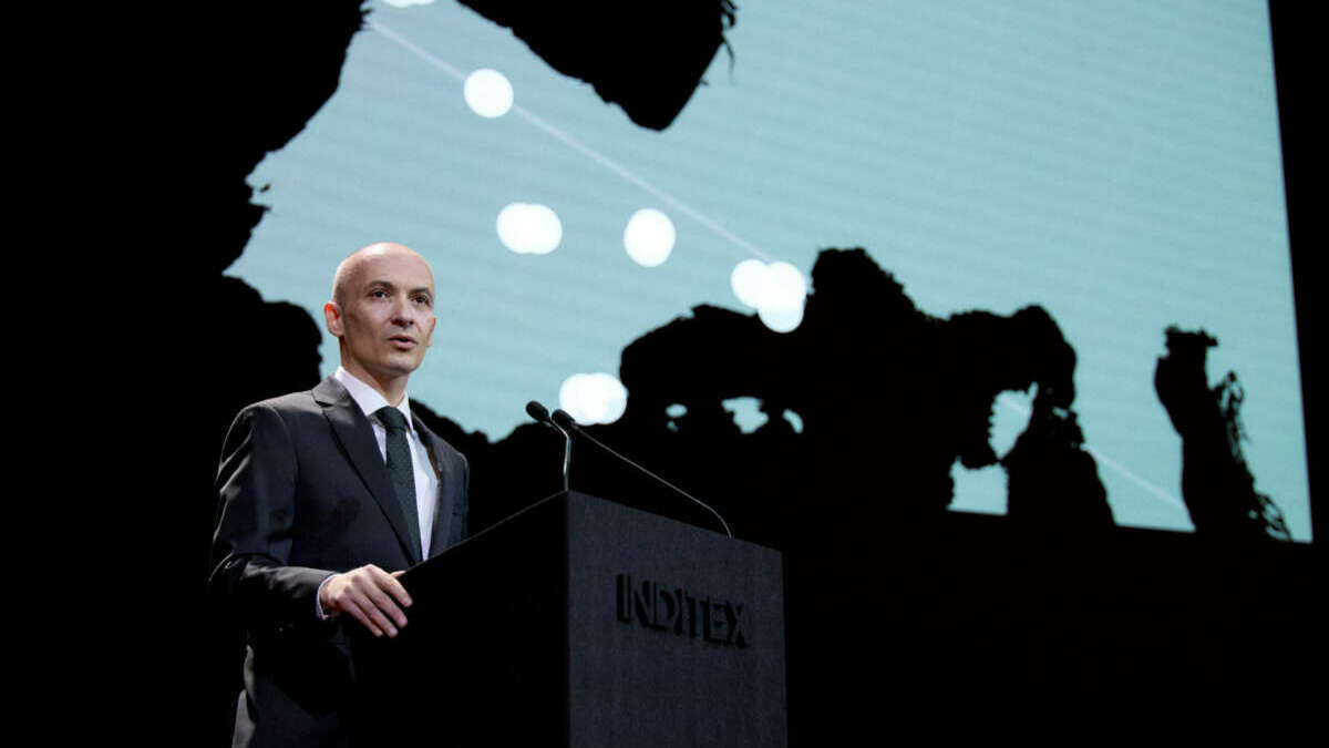 Intervención de Óscar García Maceiras, CEO de Inditex, durante la junta general de accionistas / Inditex