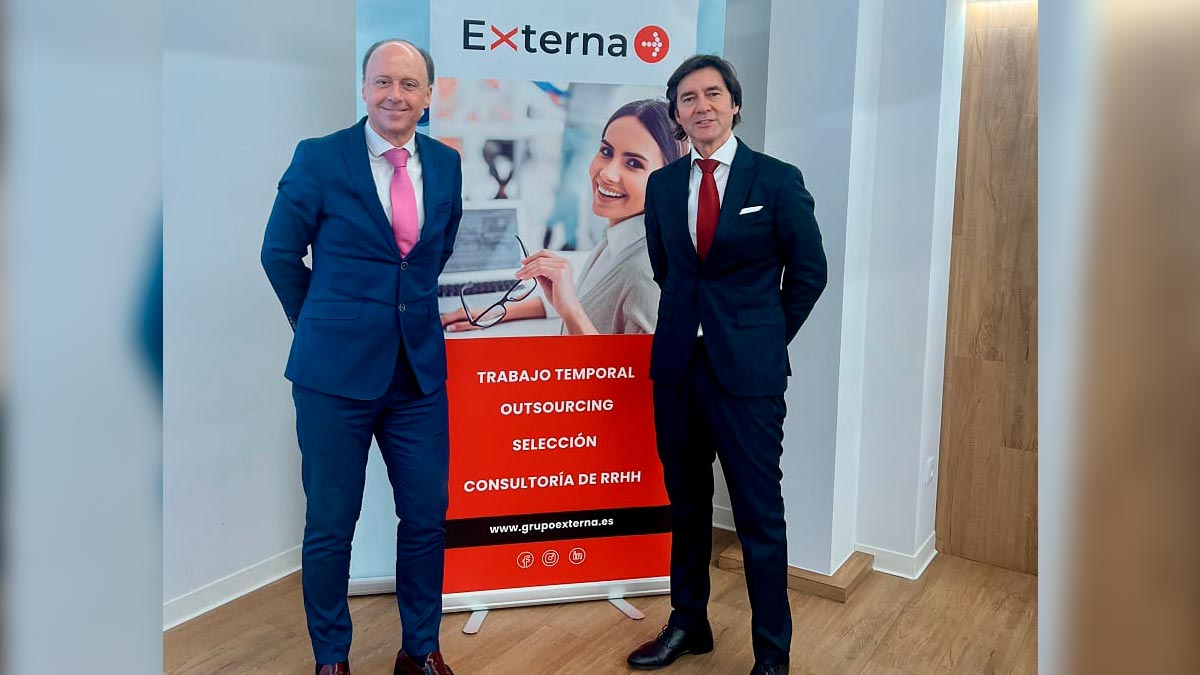 Fernando Berdugo, director general de Externa, y Pastor López Docampo, CEO de la compañía