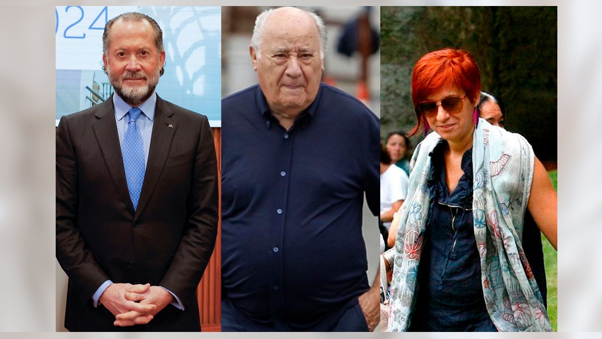 Juan Carlos Escotet, Amancio Ortega y Sandra Ortega