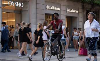 Escaparates de tiendas Inditex en Barcelona