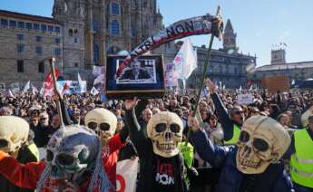 Manifestación contra el proyecto de Altri en Palas de Rei / Álvaro Ballesteros / Europa Press