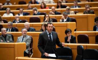 El ministro de Transportes, Óscar Puentes, comparece en el Senado