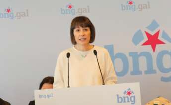 Ana Pontón interviene durante una reunión del Consello Nacional del BNG